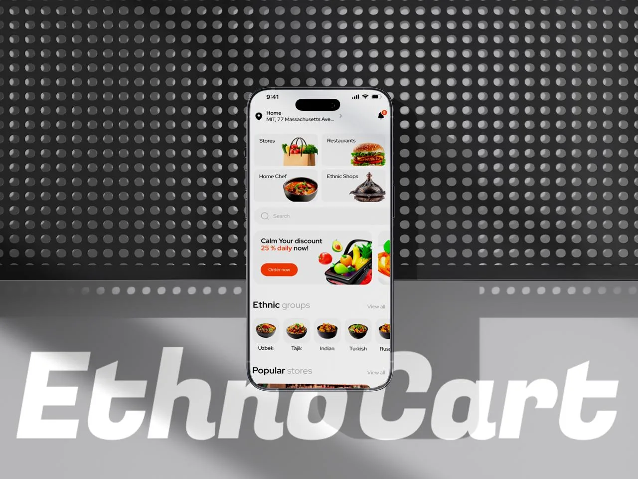 EthnoCart - презентация кейса: витрина маркетплейса этнических продуктов - кадр 1