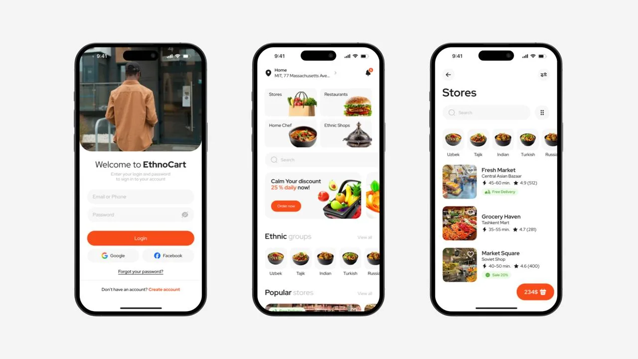 EthnoCart - презентация кейса: витрина маркетплейса этнических продуктов - кадр 2