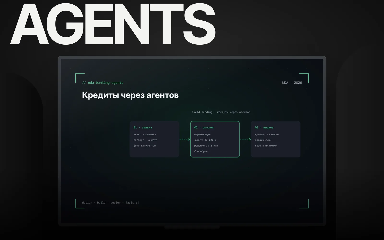 Выдача кредитов через агентов - кадр кейса: мобильное приложение полевого агента